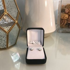 Lab created opal earrings